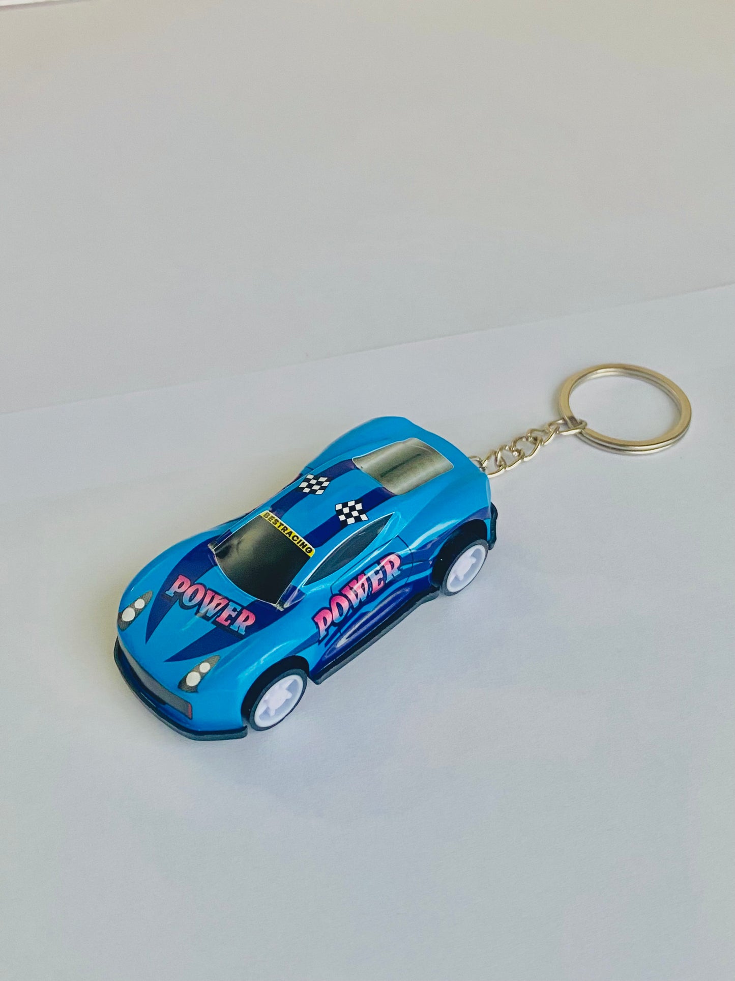 Blue Car Keychain