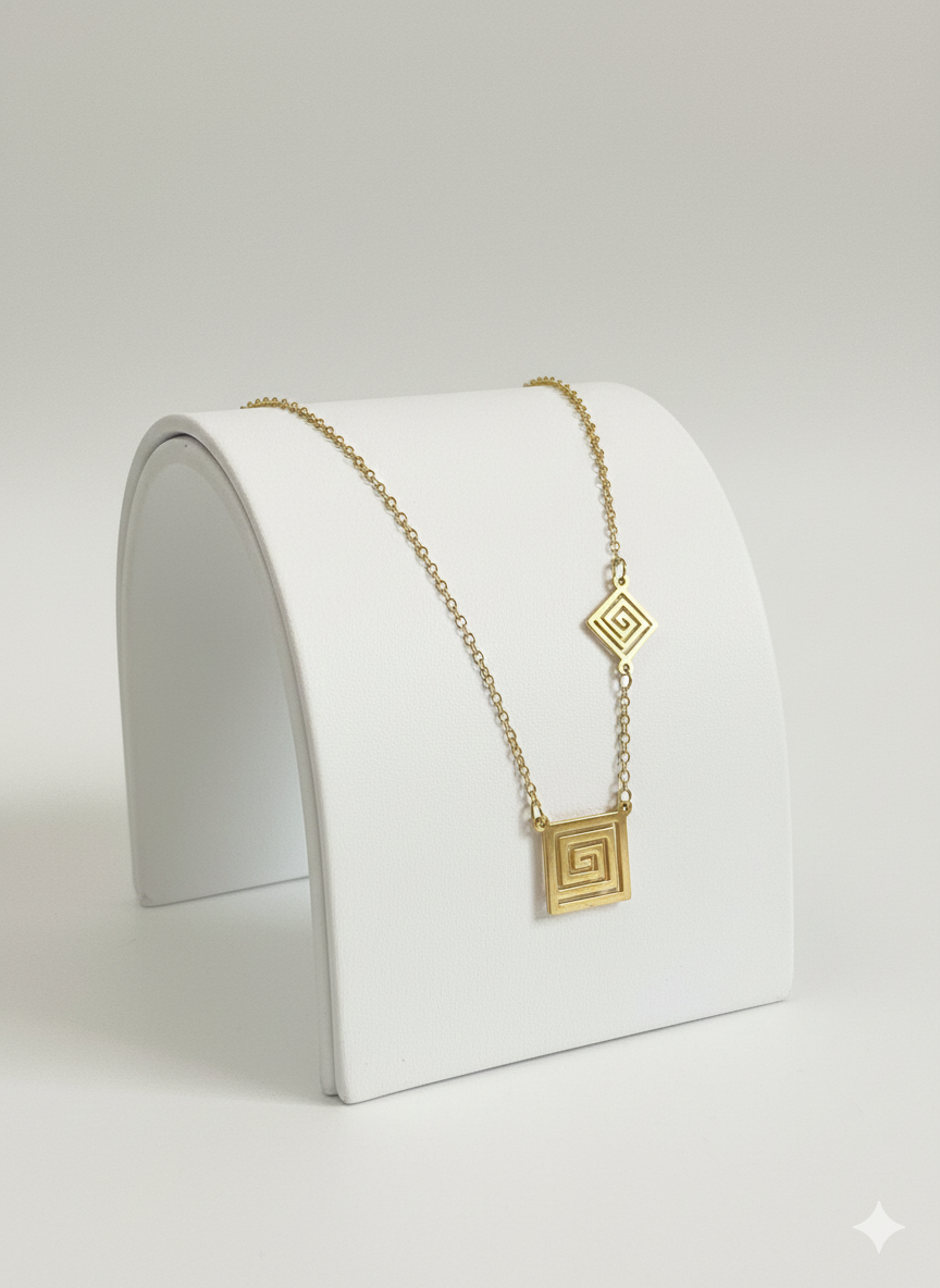 Golden Maze Necklace