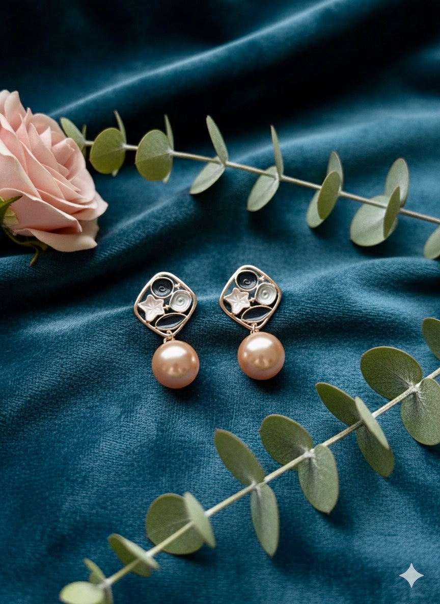 Pastel black and grey dangles