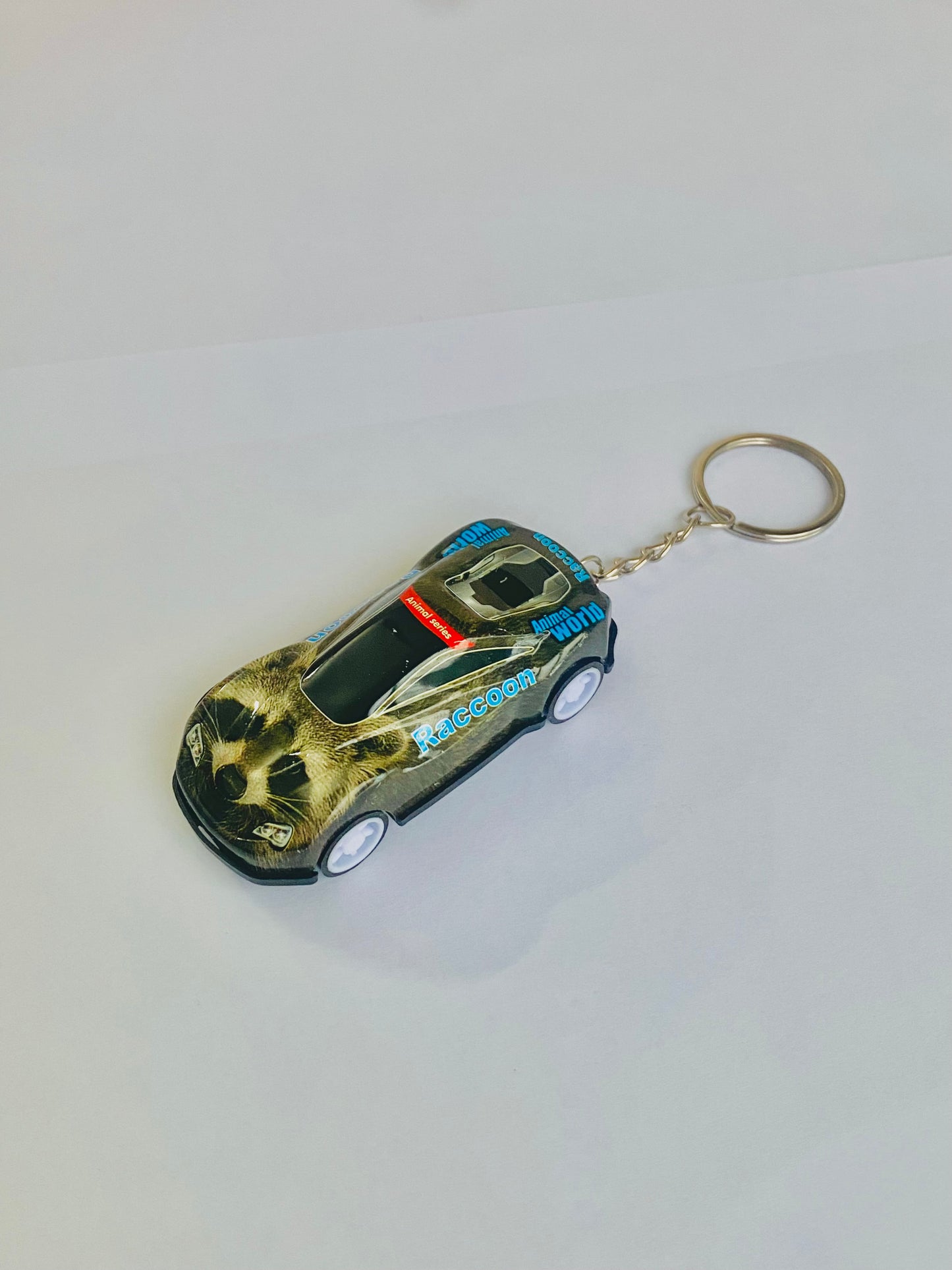 Raccoon Car Keychain
