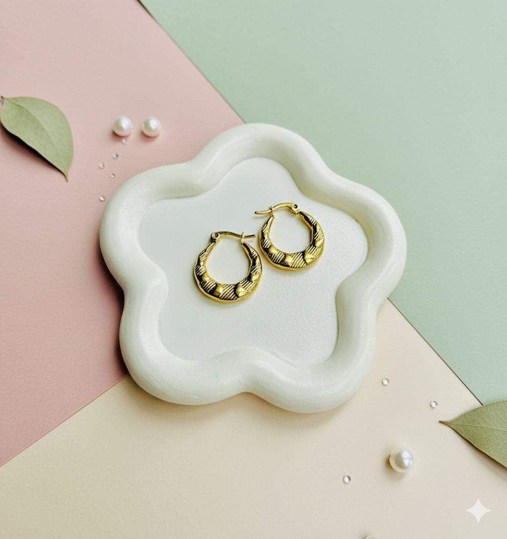 Egyi Gold Hoop Earrings Antitarnish