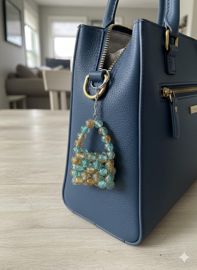 Crystal Bag Keychain - multicolor