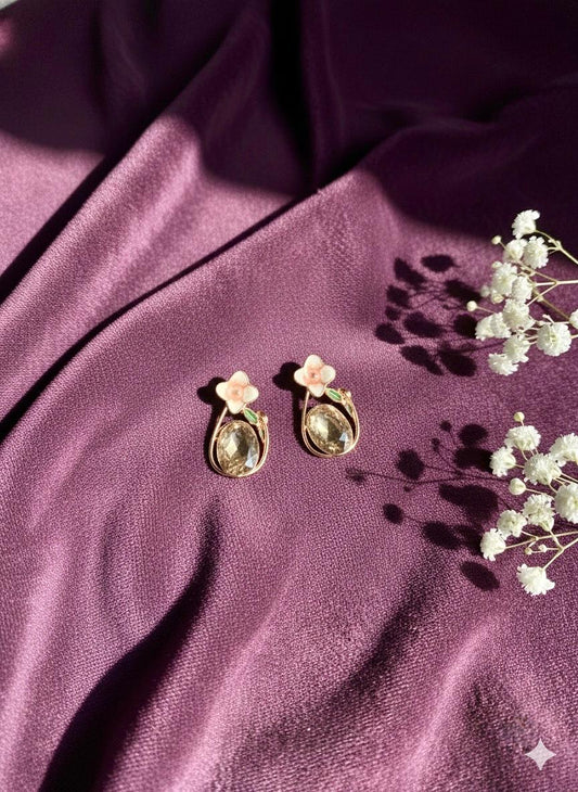 Shine-N-Glitz Floral Fantasy Dreamy Earrings