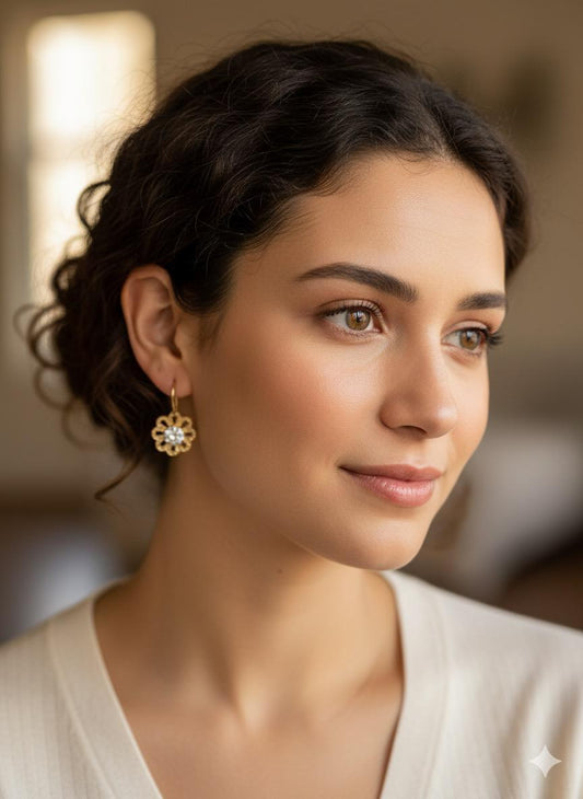 Single Stone Daisy Dream Earrings