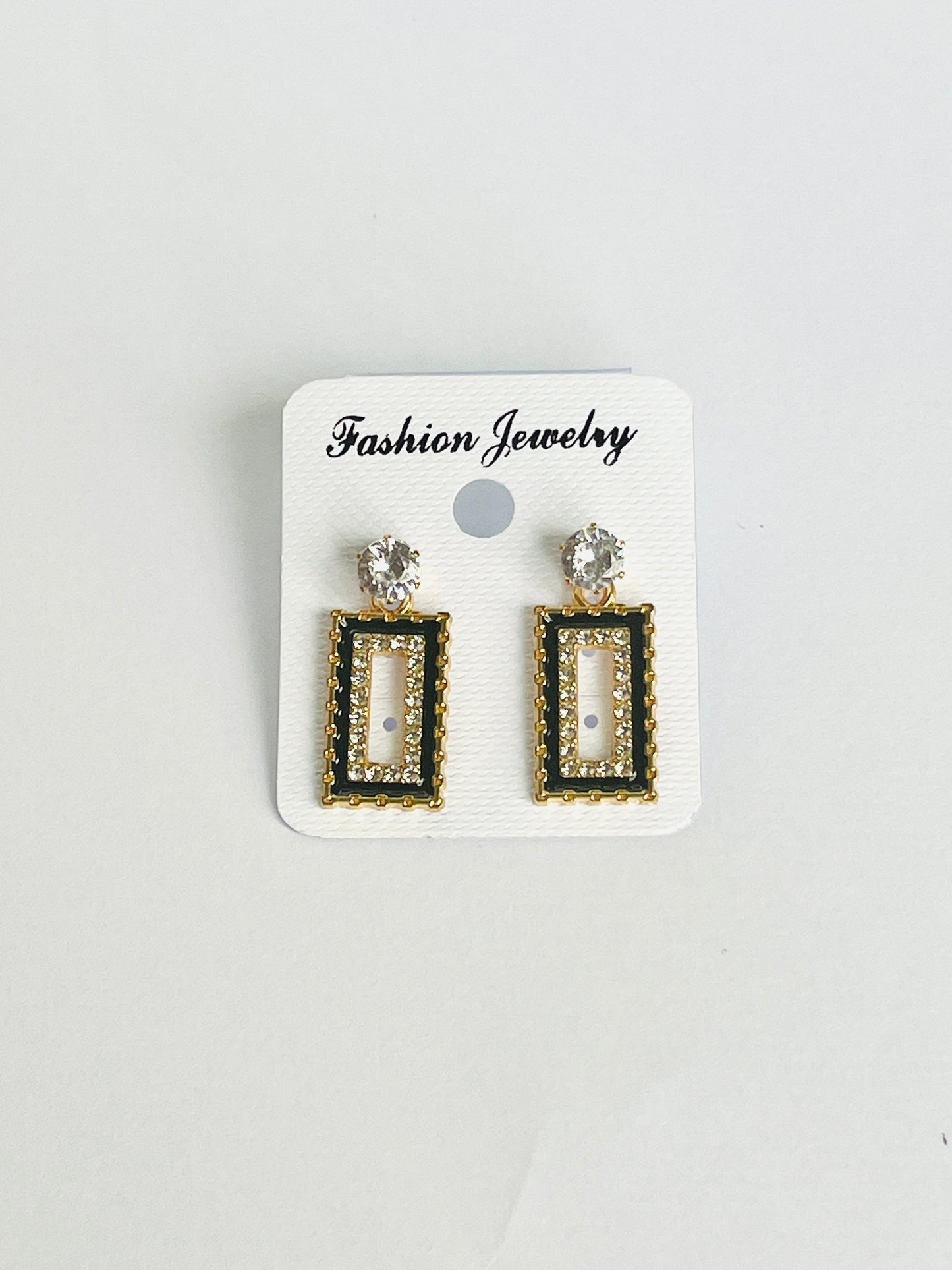 Royal Edge Drop Earrings