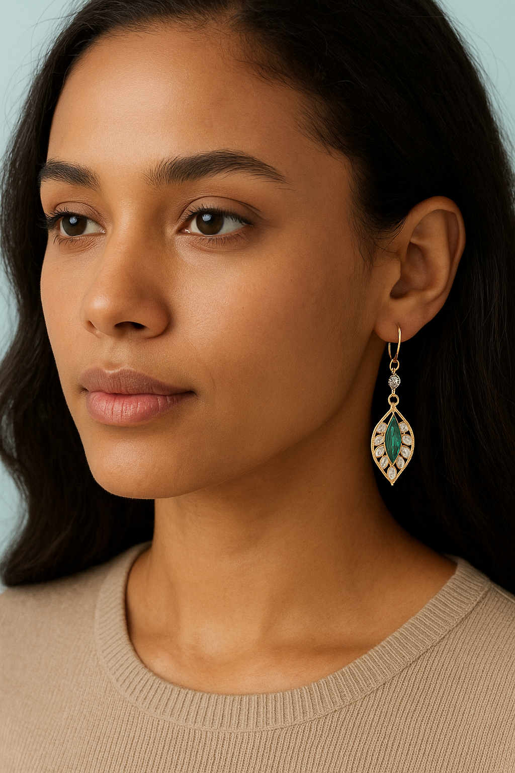 Bohemian Style Leaf Shaped Earrings