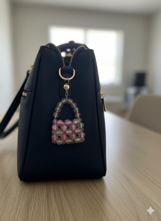 Glass beads Bag Keychain - Multicolour 2