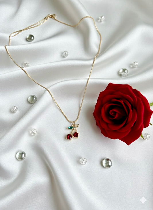 Cherry Glow Charm Pendant 🍒
