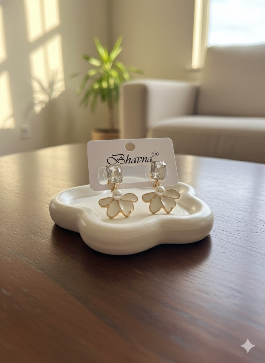 Crystal Blossom Pearl Drops