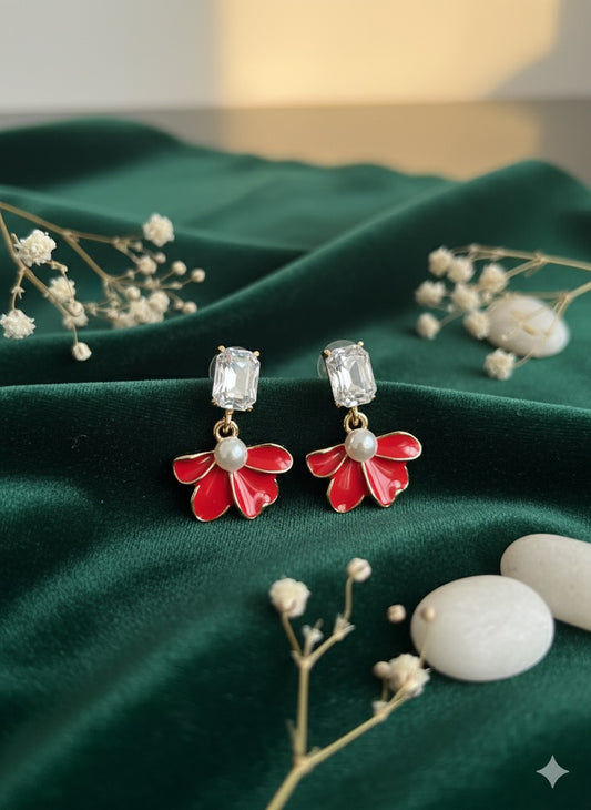 Crystal Bloom Pearl Drops