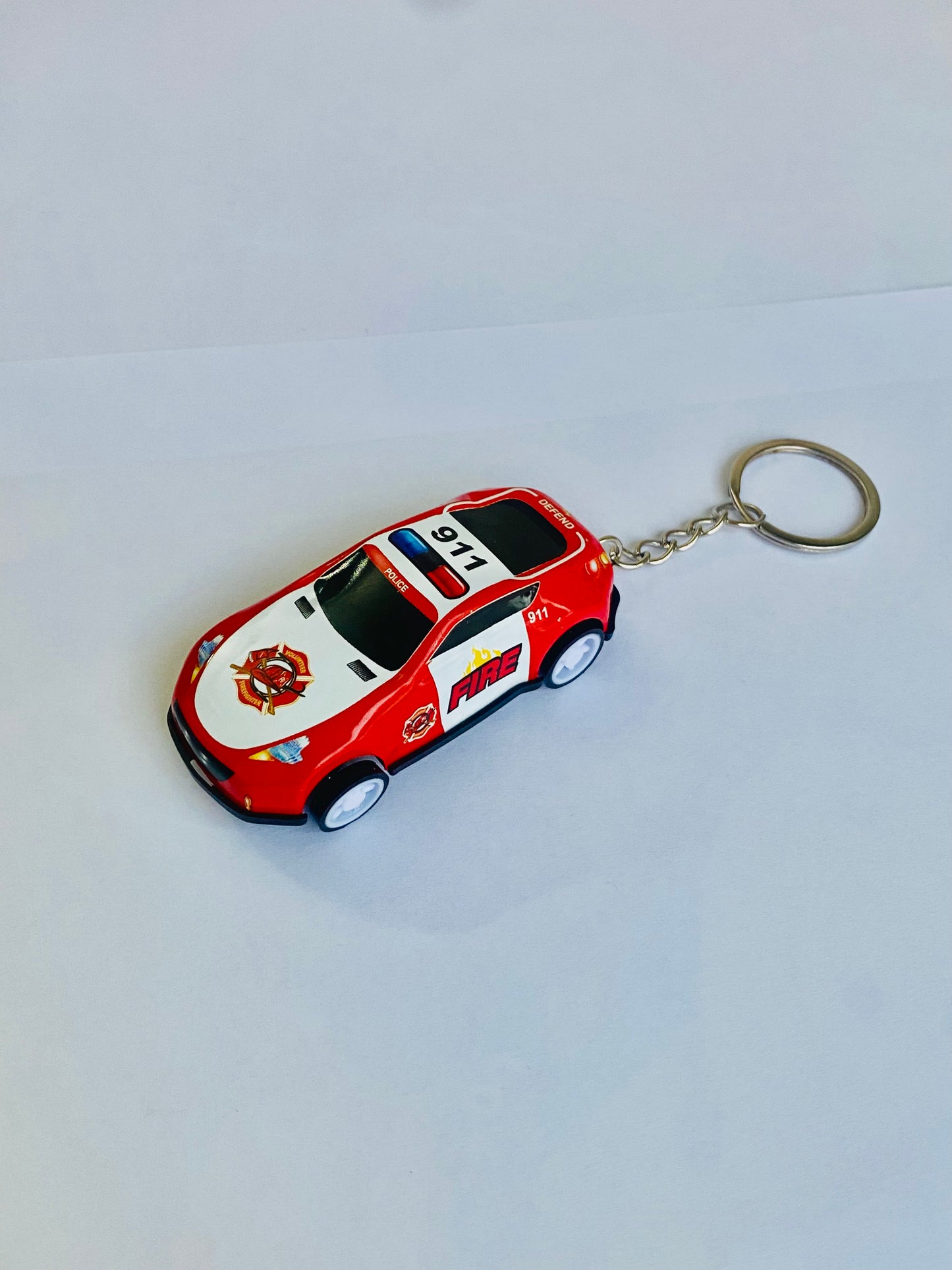 Fire Car Keychain