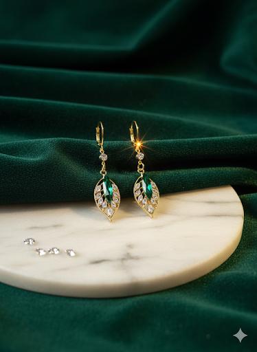 Bohemian Style Leaf Shaped Earrings