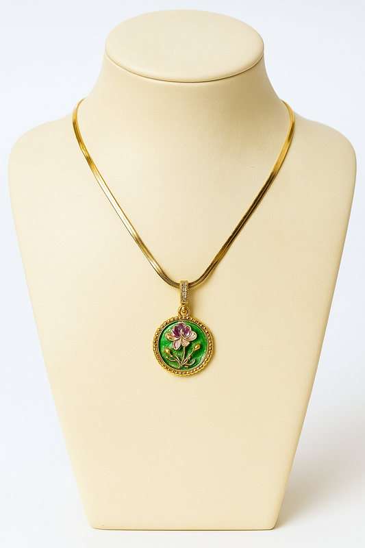 Lotus Radince Pendant - Antitarnish