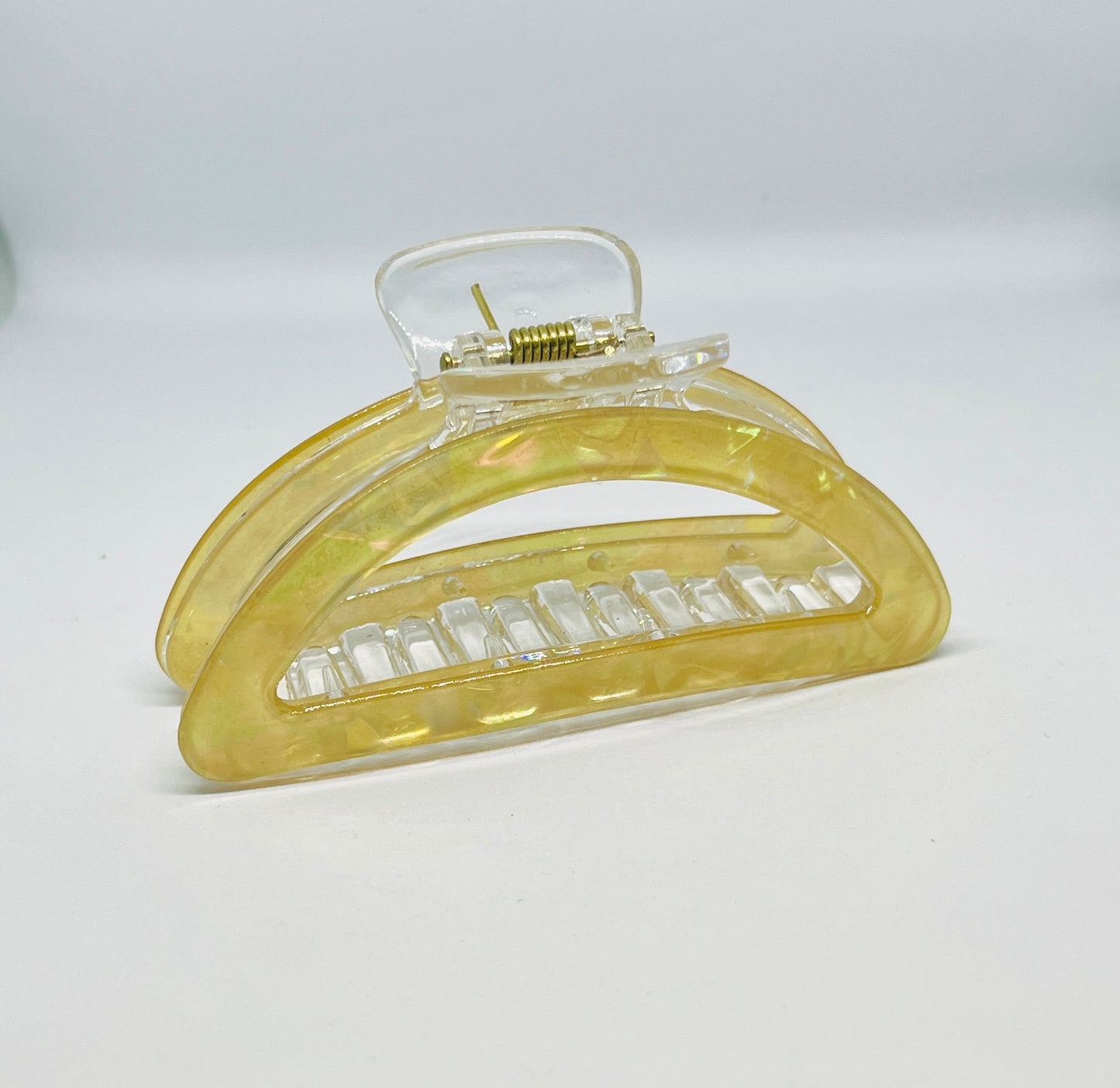 Golden Glossy Claw Clip