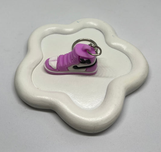 Large purple shoe keychain