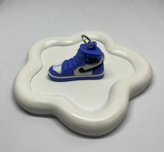 Large blue shoe keychain
