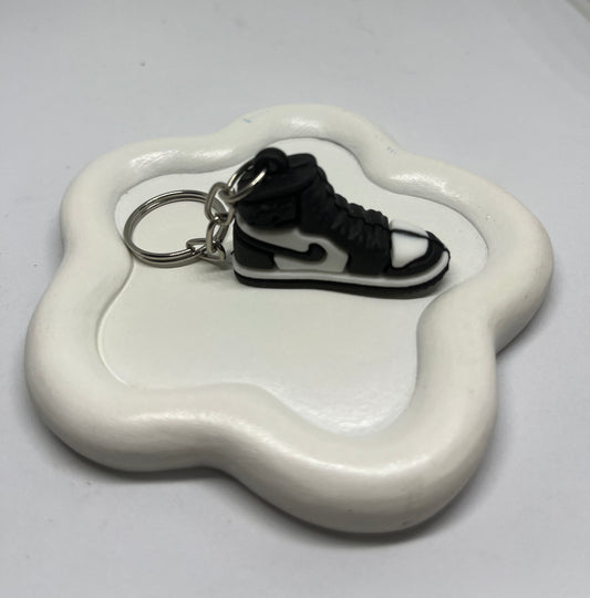 Large black shoe keychain