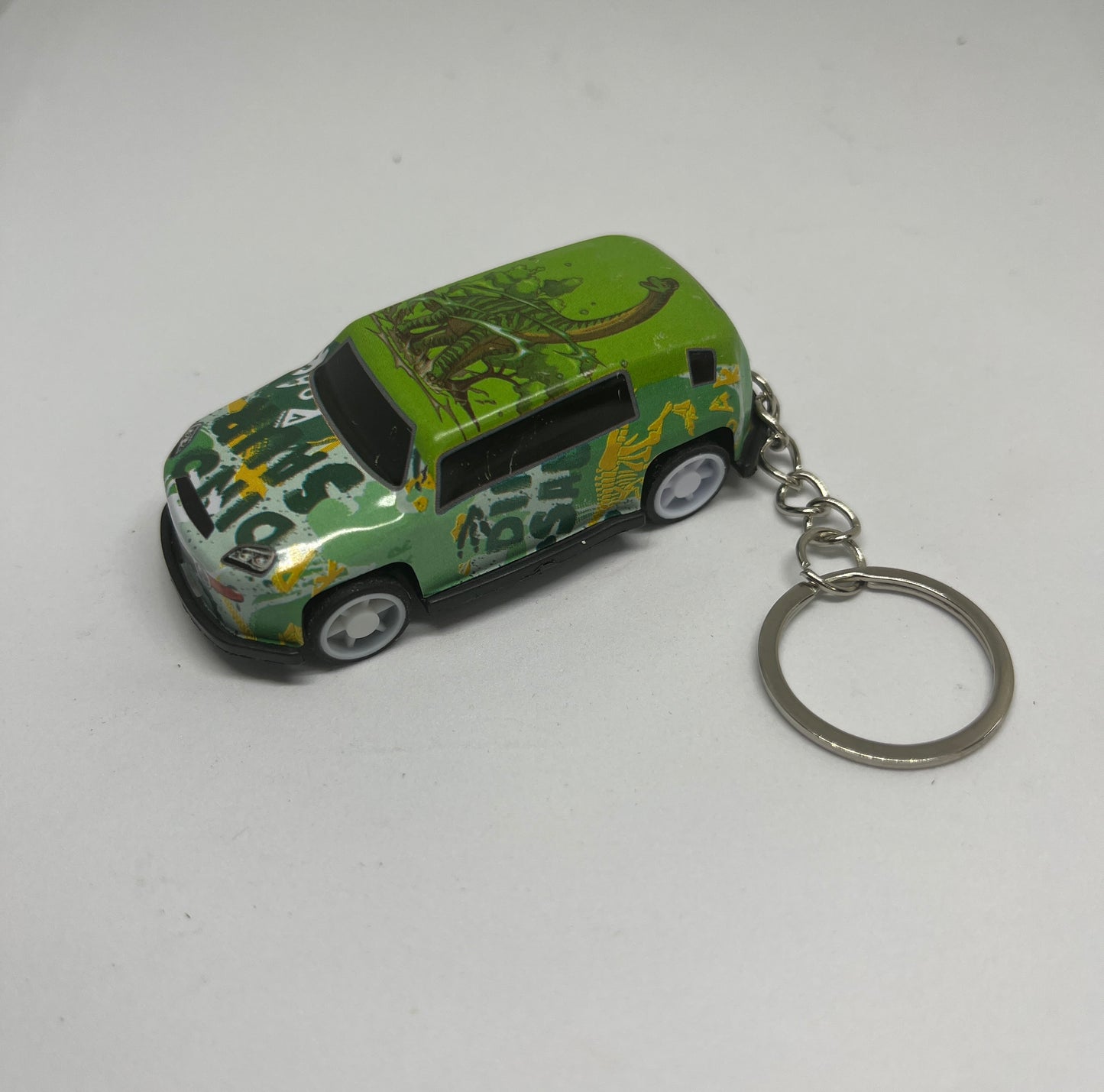 Green Dino Car Keychain