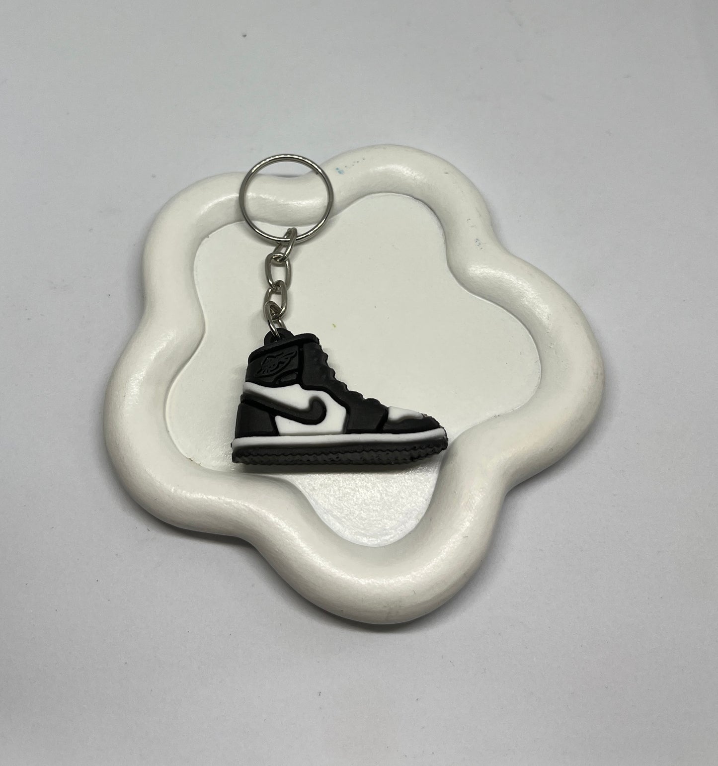 Large black shoe keychain