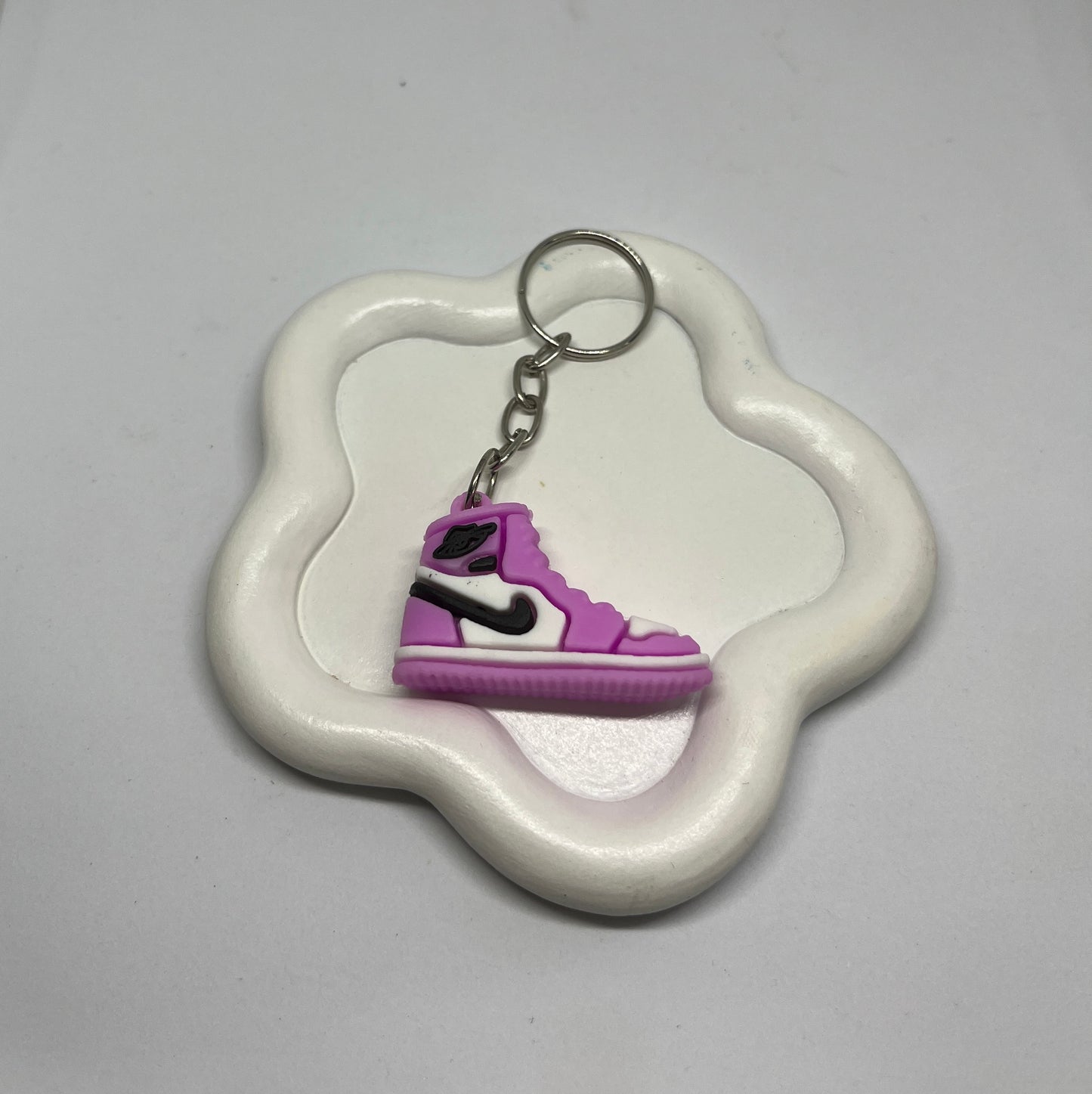 Large purple shoe keychain