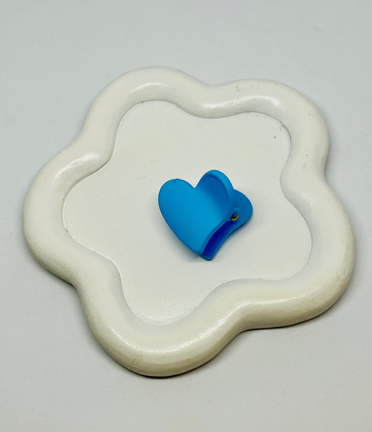 Blue Mini Heart Hairclip