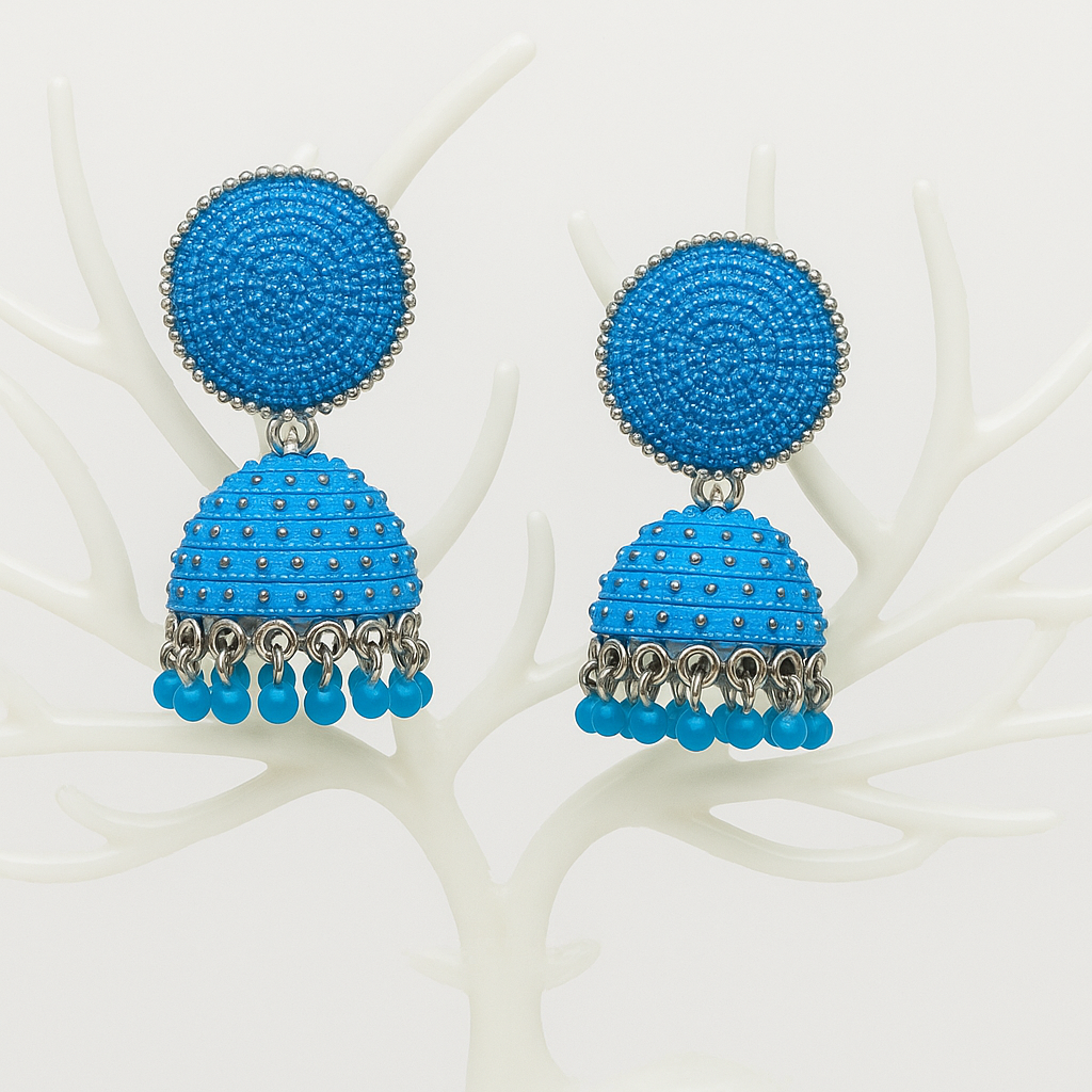 Sky Blue Jhumka
