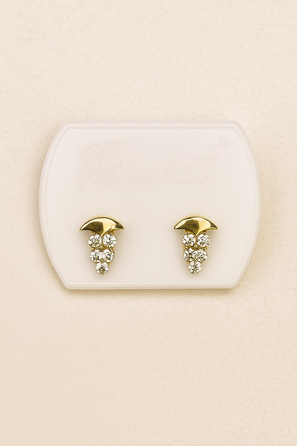 Grape Bunch Gold Studs Earrings