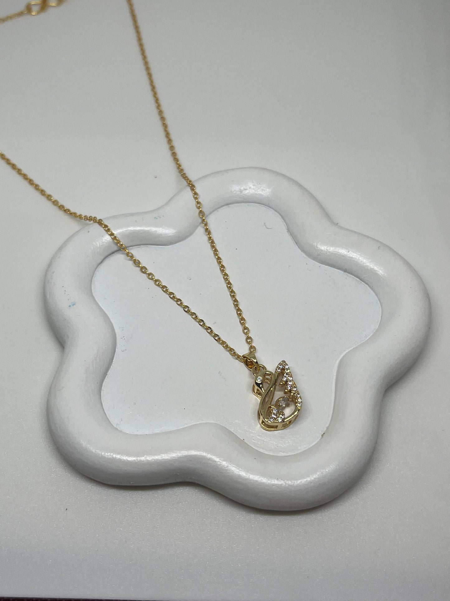 Swan Gold Necklace
