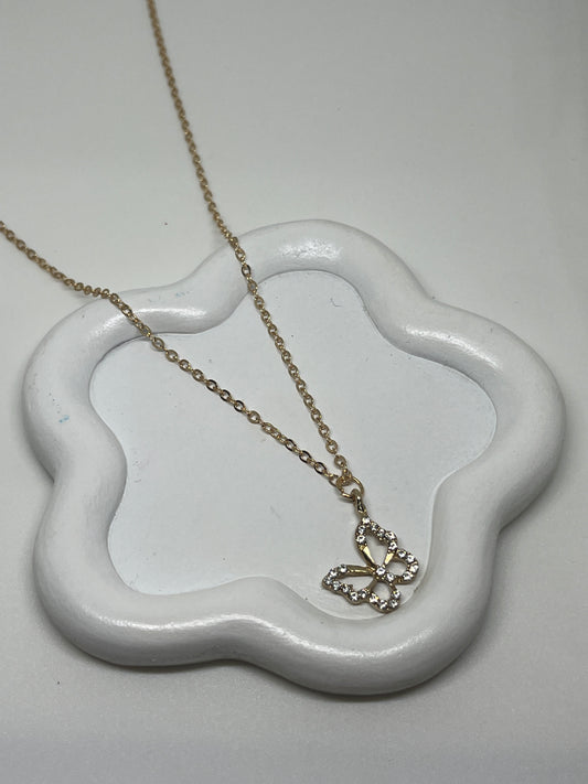 Butterfly Gold Necklace