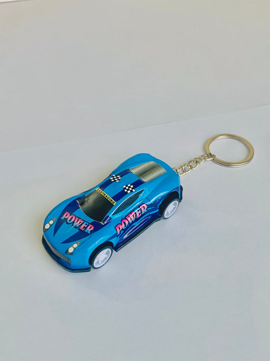 Blue Car Keychain