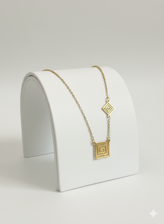 Golden Maze Necklace