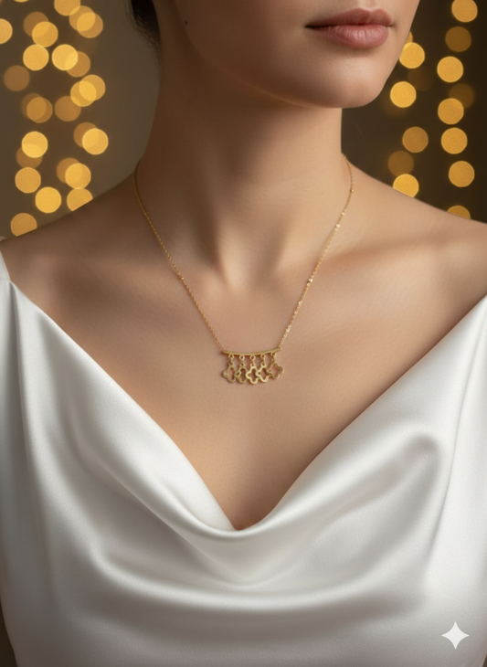 Clover Dangling Necklace