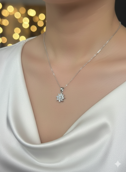 Crystal Starburst Pendant Necklace
