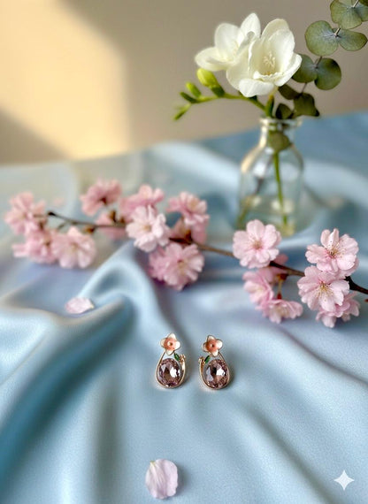 Shine-N-Glitz Floral Fantasy Dreamy Earrings