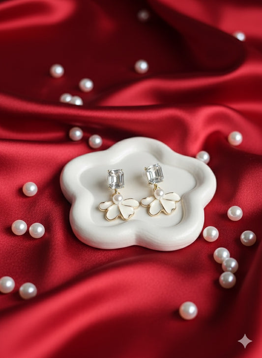 Crystal Blossom Pearl Drops