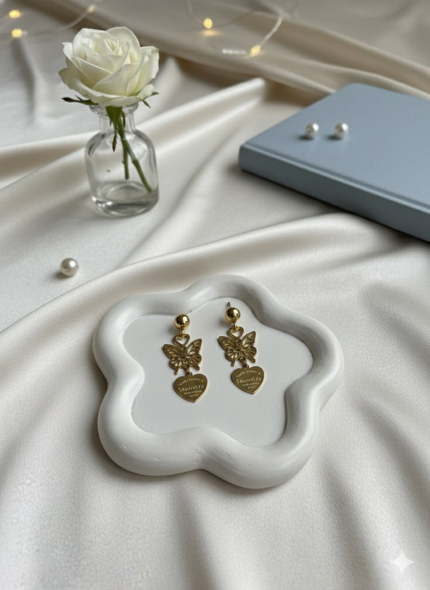 Sweetheart Butterfly Dangles