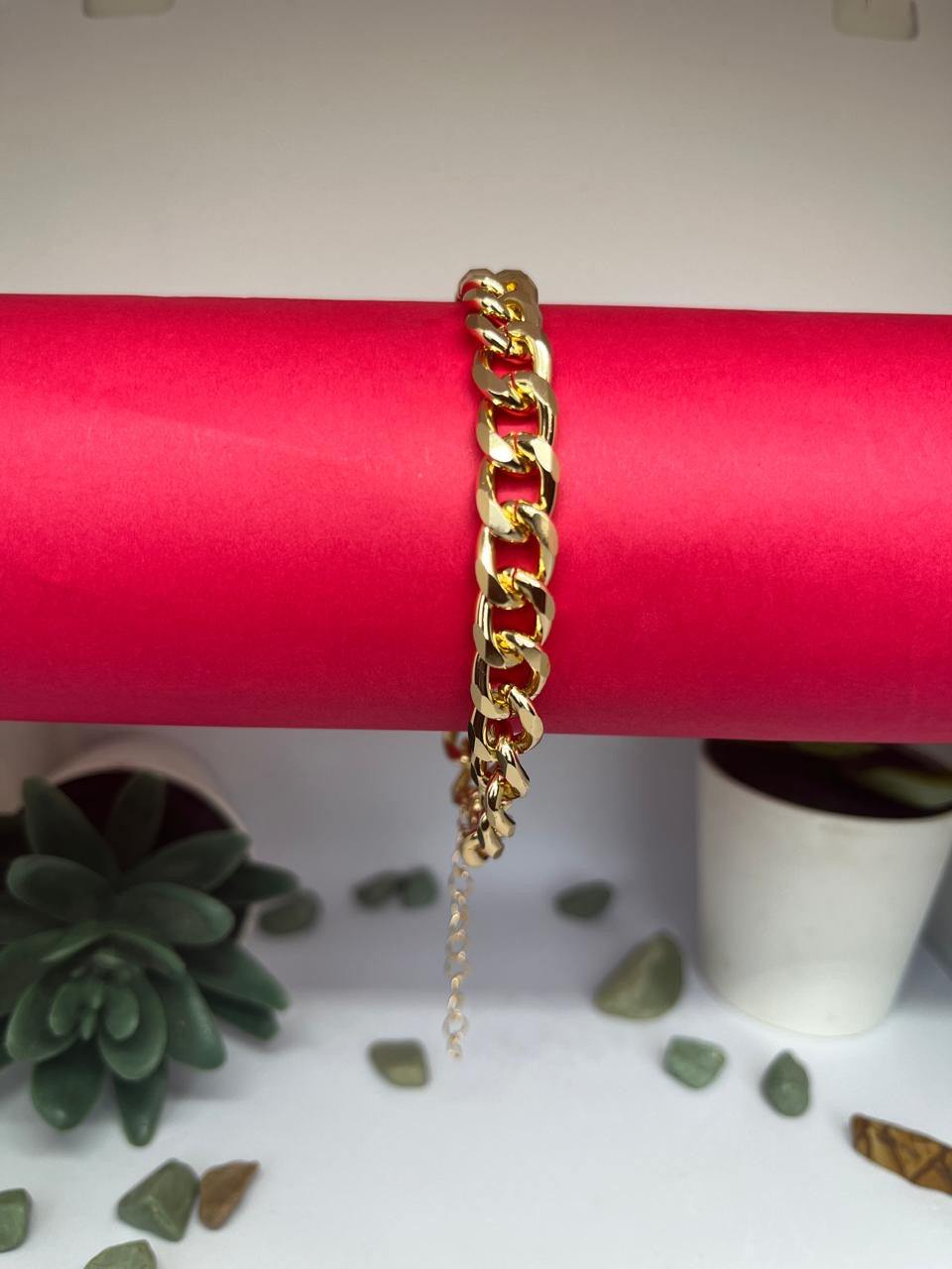 Gold Plated Link Bracelet