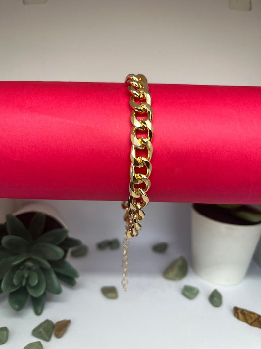 Gold Plated Link Bracelet