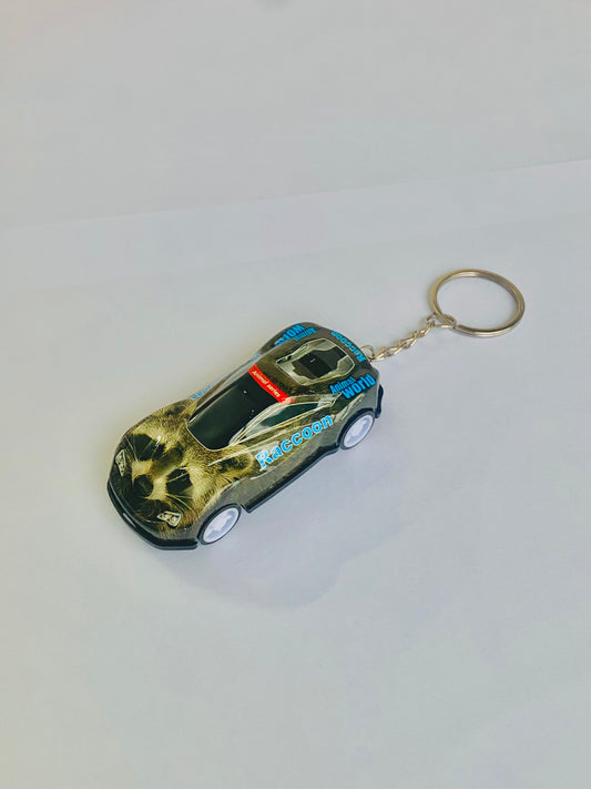 Raccoon Car Keychain