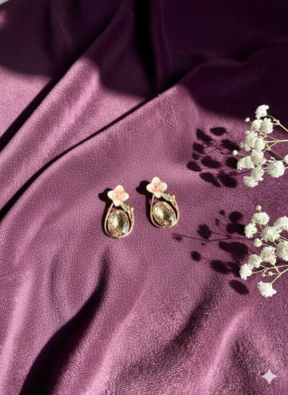 Shine-N-Glitz Floral Fantasy Dreamy Earrings