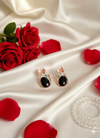 Shine-N-Glitz Floral Fantasy Dreamy Earrings