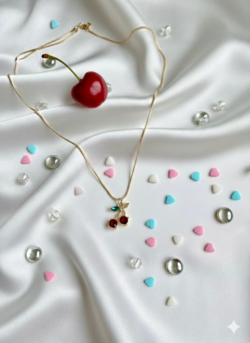 Cherry Glow Charm Pendant 🍒