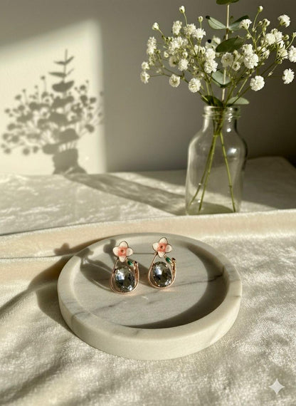 Shine-N-Glitz Floral Fantasy Dreamy Earrings