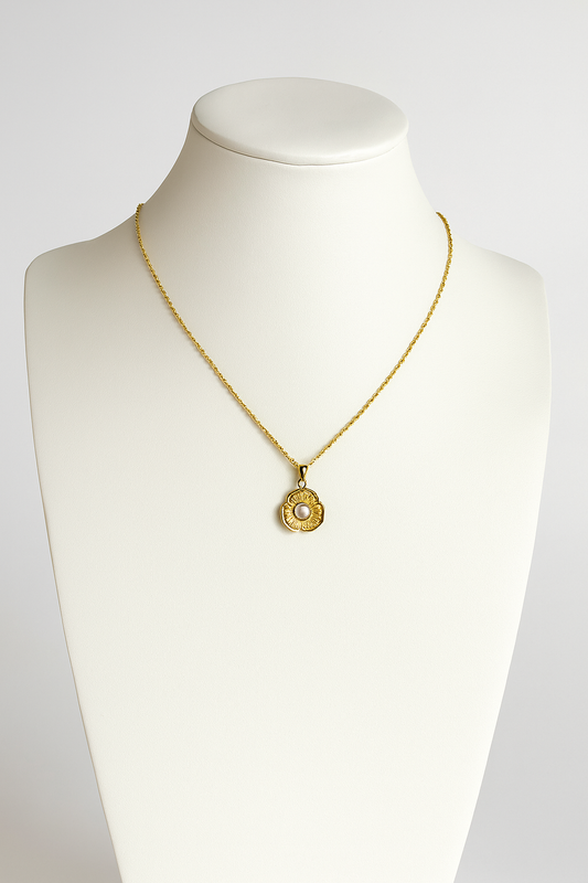 Pearl Gold Necklace - Antitarnish