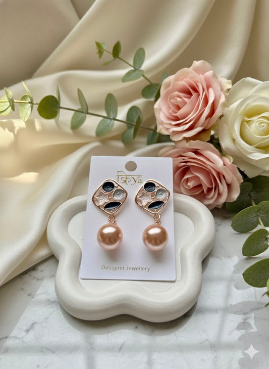 Pastel black and grey dangles