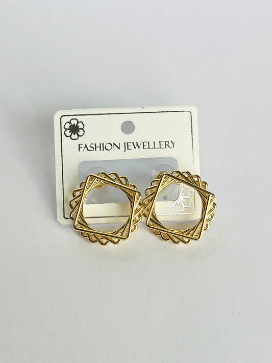 Korean Style O-shaped Layered Earrings