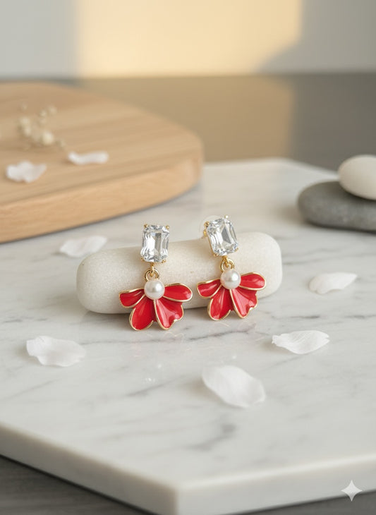 Crystal Bloom Pearl Drops