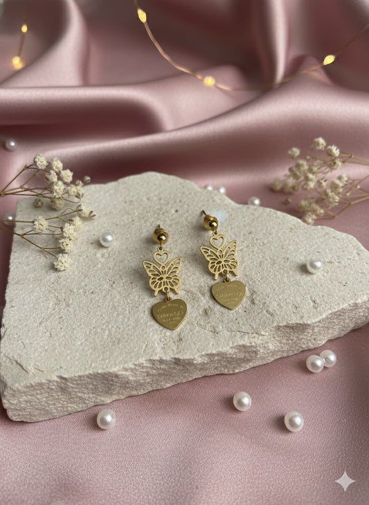 Sweetheart Butterfly Dangles