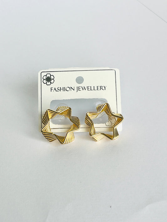 Korean Style Layered Star Earrings