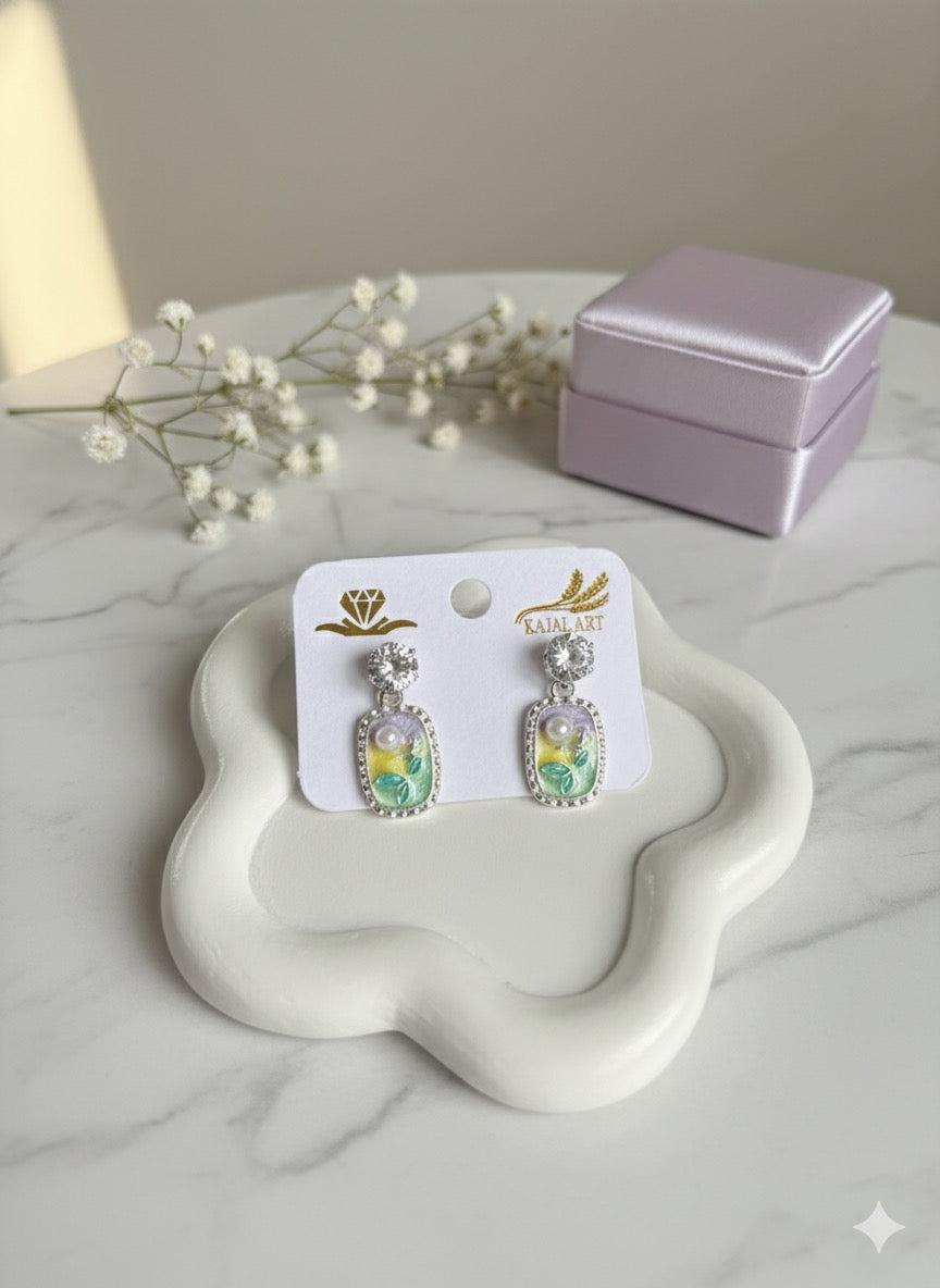 Blooming Pastel Garden Earrings